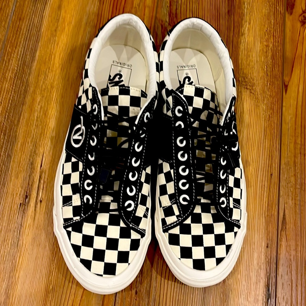VANS SIZE 10 OG Sid LX 'Checkerboard - Black' NEW - Picture 2 of 9